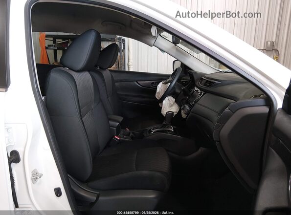 5N1AT2MV6KC736144 2019 NISSAN ROGUE Белый Вид салона спереди
