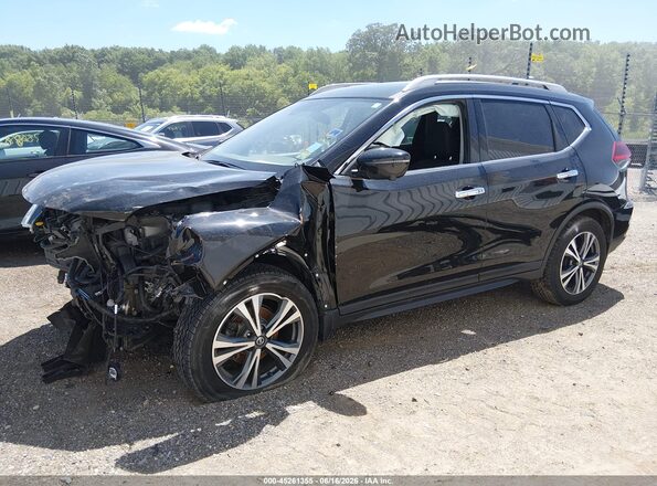 5N1AT2MV6KC776045 2019 NISSAN ROGUE Black Առջևի ձախ երեք քառորդ տեսարան