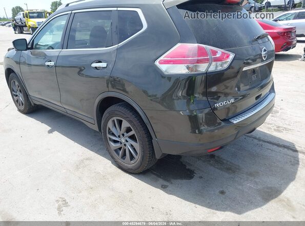 5N1AT2MV7GC759309 2016 NISSAN ROGUE Green უკანა მარცხენა