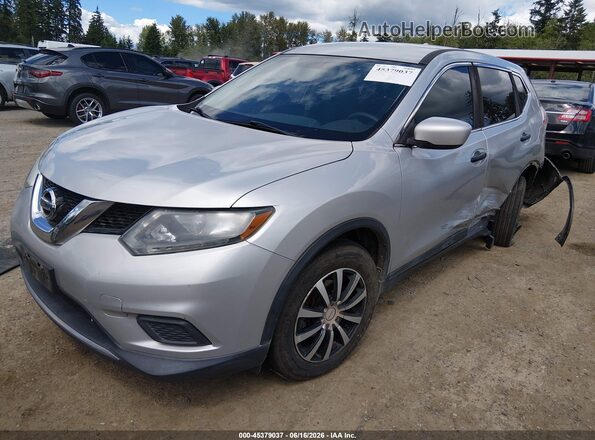5N1AT2MV7GC762369 2016 NISSAN ROGUE Silver Vista tres cuartos delantera izquierda