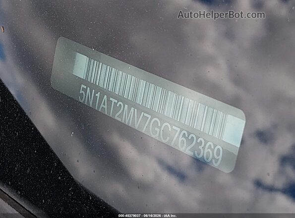 5N1AT2MV7GC762369 2016 NISSAN ROGUE Silver Vista del compartimento del motor