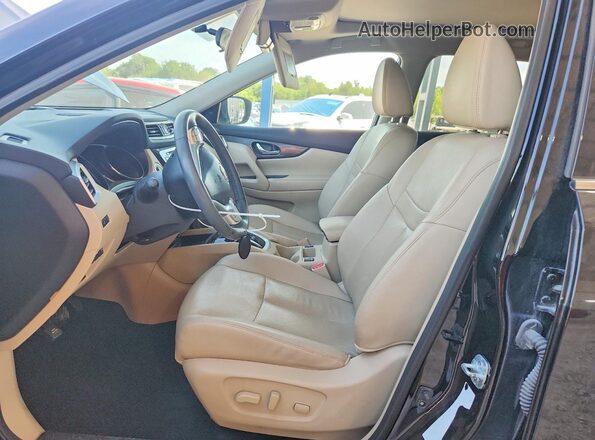 5N1AT2MV7GC842335 2016 NISSAN ROGUE Black Front interior view
