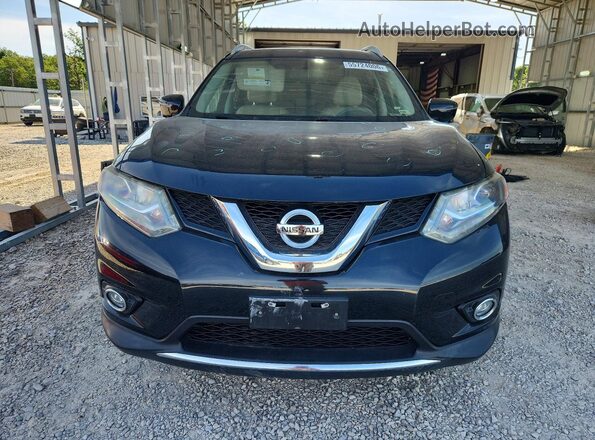 5N1AT2MV7GC842335 2016 NISSAN ROGUE Black Front view