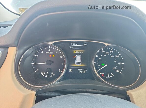 5N1AT2MV7GC842335 2016 NISSAN ROGUE Black Instrument cluster view