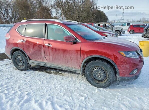 5N1AT2MV7GC893883 2016 NISSAN ROGUE Maroon 