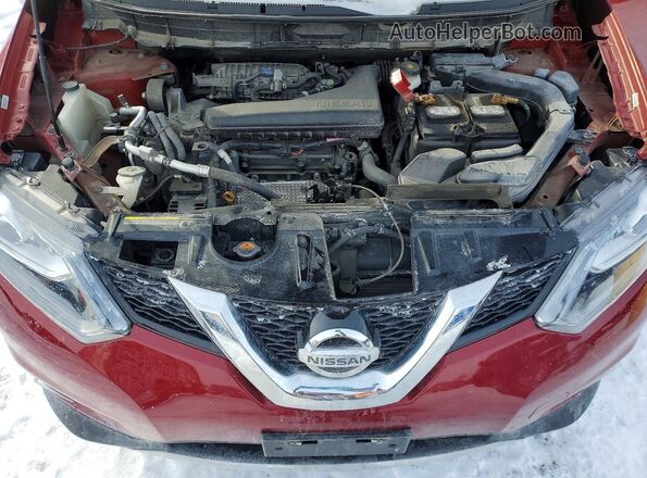 5N1AT2MV7GC893883 2016 NISSAN ROGUE Maroon 