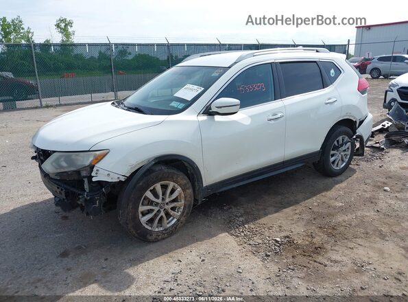 5N1AT2MV7HC884473 2017 NISSAN ROGUE White Առջևի ձախ երեք քառորդ տեսարան