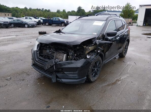 5N1AT2MV7JC727130 2018 NISSAN ROGUE Black Առջևի ձախ երեք քառորդ տեսարան