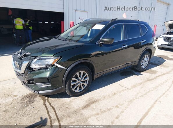 5N1AT2MV7JC805311 2018 NISSAN ROGUE Green Vista tres cuartos delantera izquierda