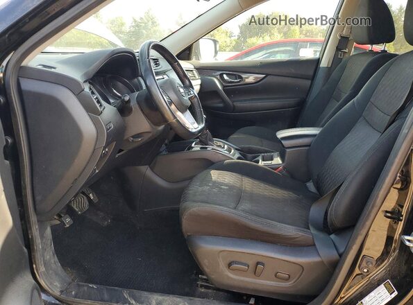 5N1AT2MV7JC843458 2018 NISSAN ROGUE Black წინა სალონის ხედი