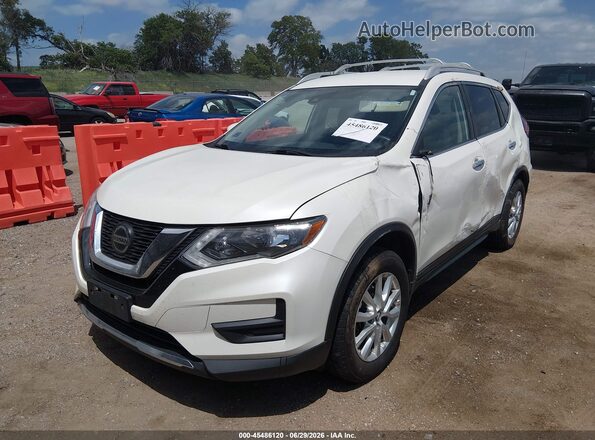 5N1AT2MV7KC736878 2019 NISSAN ROGUE White წინა მარცხენა ხედი სამი მეოთხედიდან