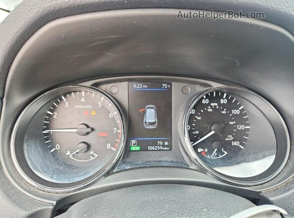 5N1AT2MV7KC740445 2019 NISSAN ROGUE Black Instrument cluster view