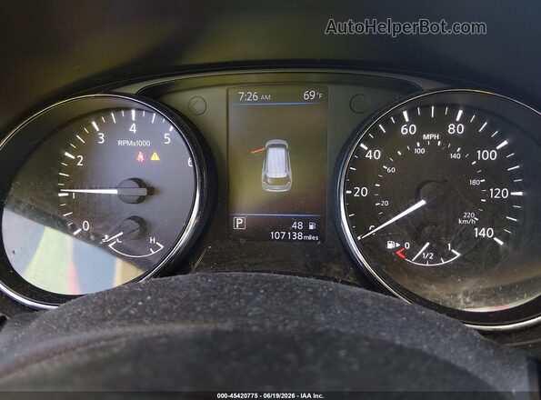 5N1AT2MV7KC807500 2019 NISSAN ROGUE Черный Вид задних сидений