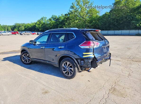 5N1AT2MV8GC740106 2016 NISSAN ROGUE Blue Задня ліва чверть