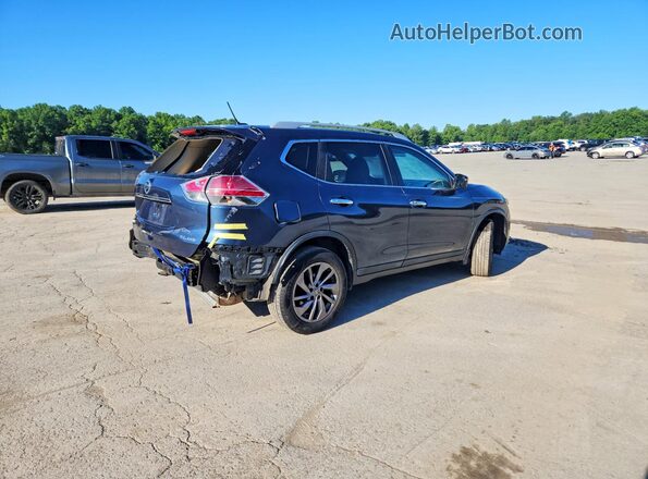 5N1AT2MV8GC740106 2016 NISSAN ROGUE Blue Задня права чверть