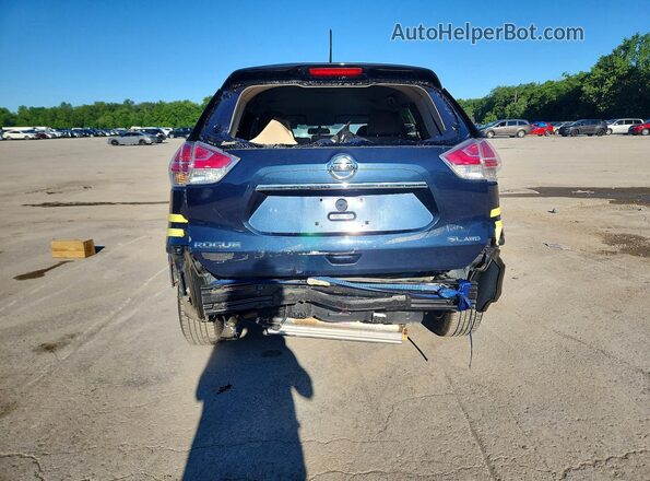 5N1AT2MV8GC740106 2016 NISSAN ROGUE Blue Вид ззаду