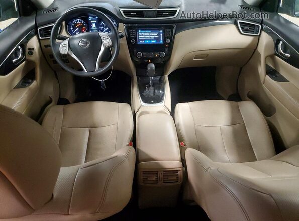 5N1AT2MV8GC772893 2016 NISSAN ROGUE Синий Вид панели приборов