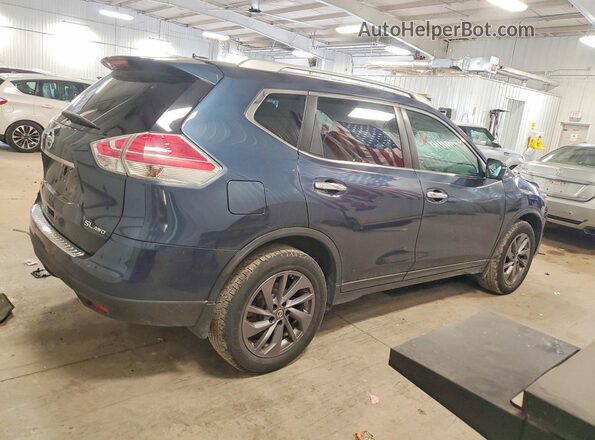 5N1AT2MV8GC772893 2016 NISSAN ROGUE Синий Задняя правая четверть