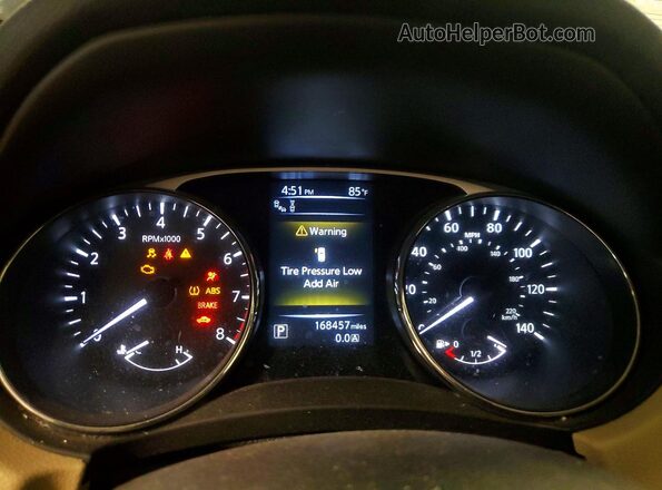 5N1AT2MV8GC772893 2016 NISSAN ROGUE Синий Вид щитка приборов
