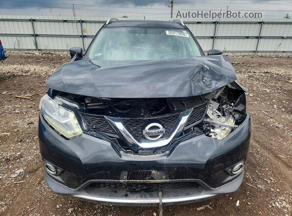 5N1AT2MV8GC911422 2016 NISSAN ROGUE Black Front view