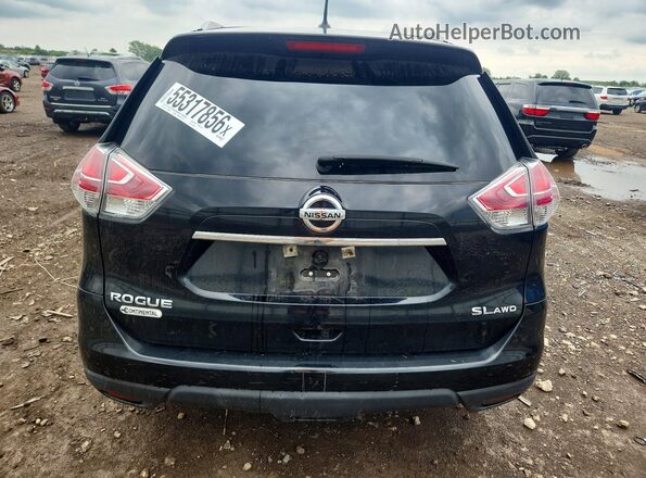 5N1AT2MV8GC911422 2016 NISSAN ROGUE Black Rear view