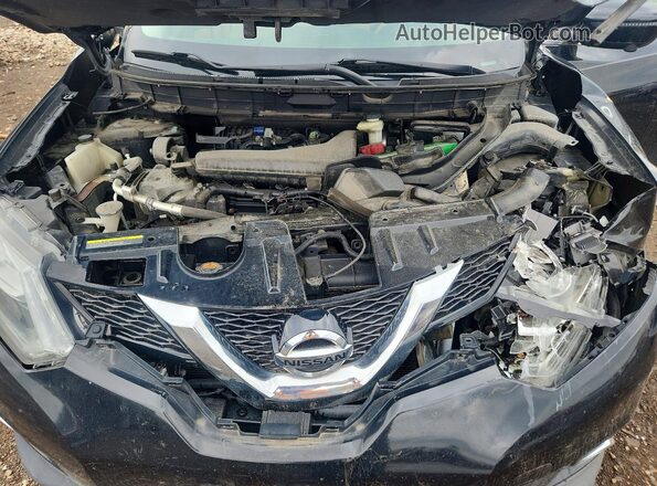 5N1AT2MV8GC911422 2016 NISSAN ROGUE Black Rear interior view