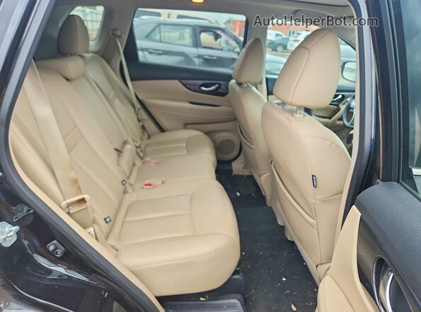 5N1AT2MV8GC911422 2016 NISSAN ROGUE Black Rear seats view