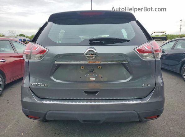 5N1AT2MV8GC915597 2016 NISSAN ROGUE Gray უკანა ხედი
