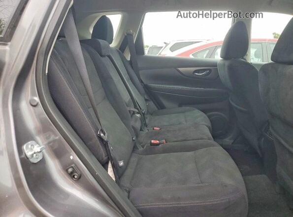 5N1AT2MV8GC915597 2016 NISSAN ROGUE Gray უკანა სავარძლების ხედი