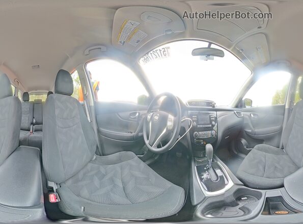 5N1AT2MV8GC915597 2016 NISSAN ROGUE Gray VIN კოდის სტიკერის ხედი
