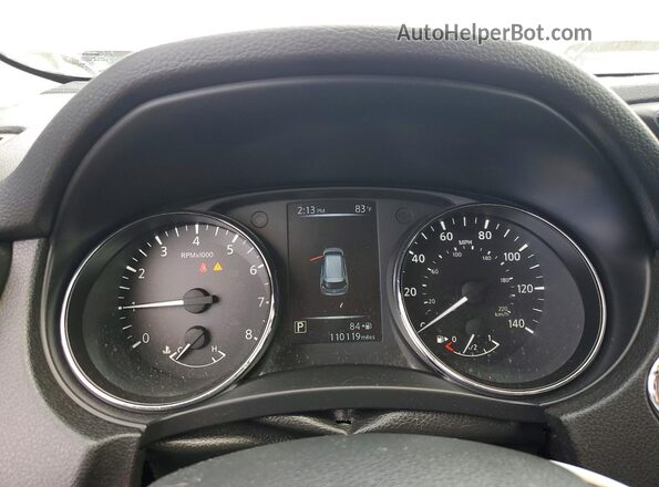 5N1AT2MV8HC755044 2017 NISSAN ROGUE Black Vista del cuadro de instrumentos