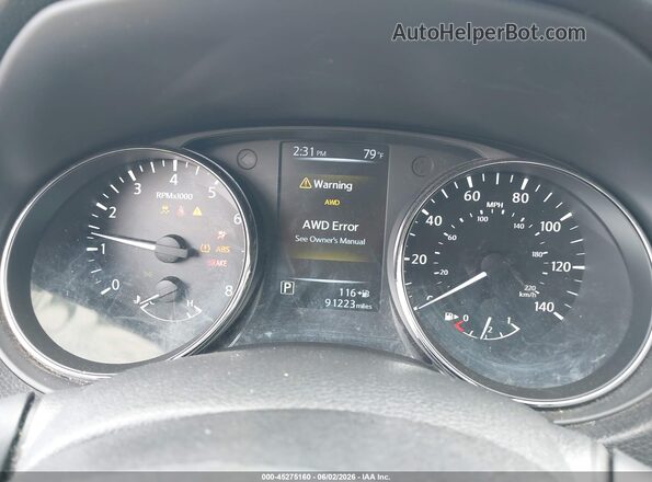 5N1AT2MV8HC820510 2017 NISSAN ROGUE Черный Вид задних сидений