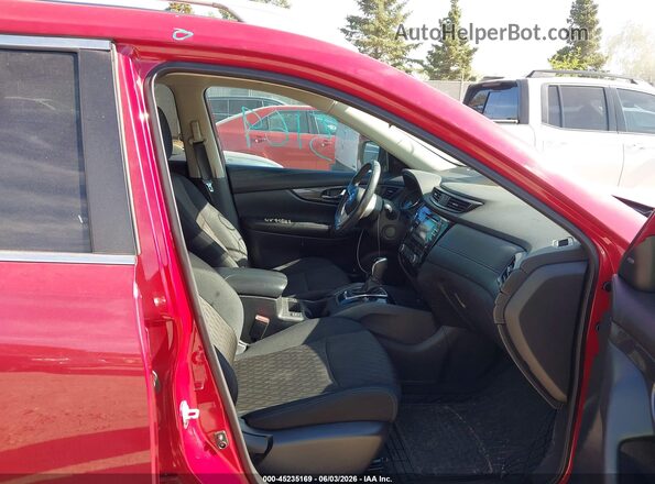 5N1AT2MV8HC851546 2017 NISSAN ROGUE Red Вид салону спереду