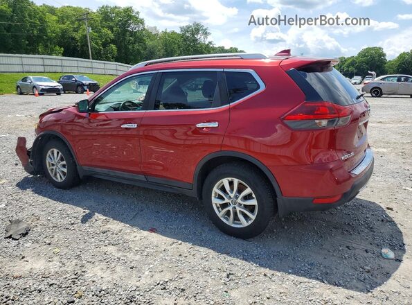 5N1AT2MV8JC733440 2018 NISSAN ROGUE Burgundy Trasero izquierdo
