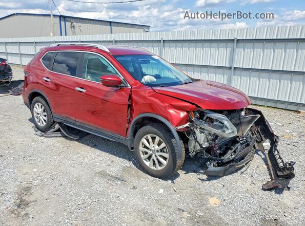 5N1AT2MV8JC733440 2018 NISSAN ROGUE Burgundy Delantero derecho