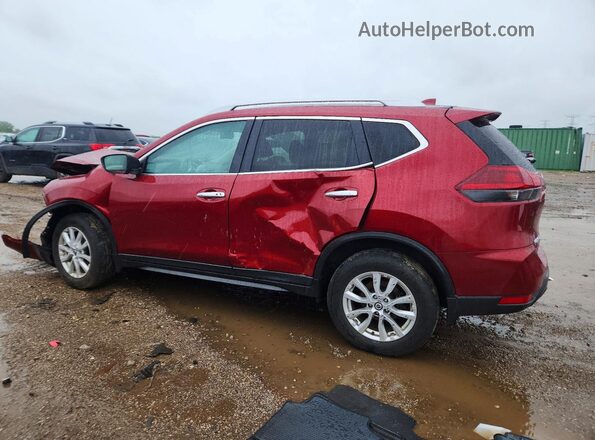 5N1AT2MV8JC789944 2018 NISSAN ROGUE Red უკანა მარცხენა