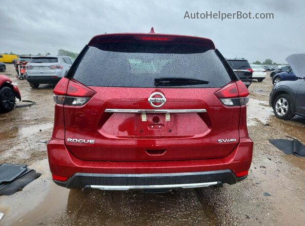 5N1AT2MV8JC789944 2018 NISSAN ROGUE Red უკანა ხედი