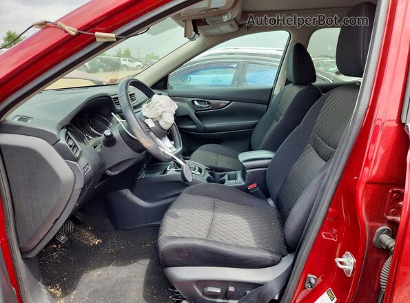 5N1AT2MV8JC789944 2018 NISSAN ROGUE Red წინა სალონის ხედი