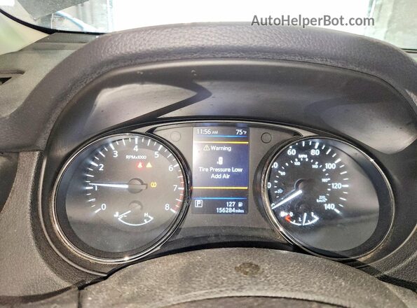 5N1AT2MV8JC831187 2018 NISSAN ROGUE Black ხელსაწყოთა პანელის ხედი
