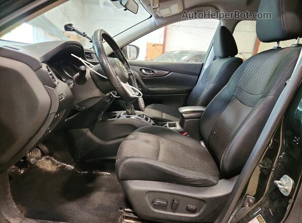 5N1AT2MV8JC831187 2018 NISSAN ROGUE Black წინა სალონის ხედი