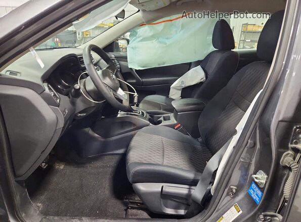 5N1AT2MV8KC781165 2019 NISSAN ROGUE Gray Front interior view