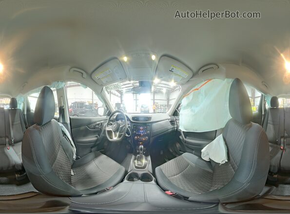 5N1AT2MV8KC781165 2019 NISSAN ROGUE Gray 360 interior view