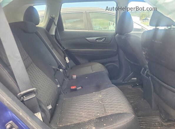 5N1AT2MV8KC822538 2019 NISSAN ROGUE Blue უკანა სალონის ხედი
