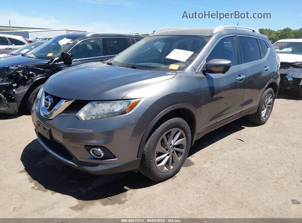 5N1AT2MV9GC747971 2016 NISSAN ROGUE Gray Front left