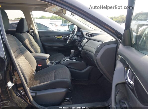 5N1AT2MV9HC751388 2017 NISSAN ROGUE Black Вид салону спереду
