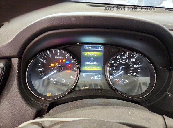 5N1AT2MV9HC864175 2017 NISSAN ROGUE Gray Սարքավորումների վահանակի տեսք