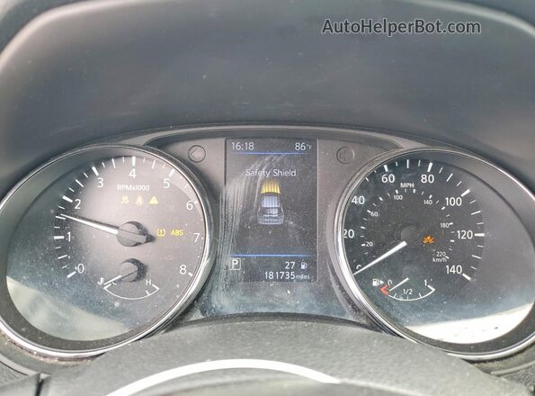 5N1AT2MV9JC701175 2018 NISSAN ROGUE Gray Սարքավորումների վահանակի տեսք