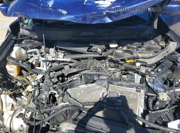 5N1AT2MV9JC733754 2018 NISSAN ROGUE Blue ძრავის განყოფილების ხედი