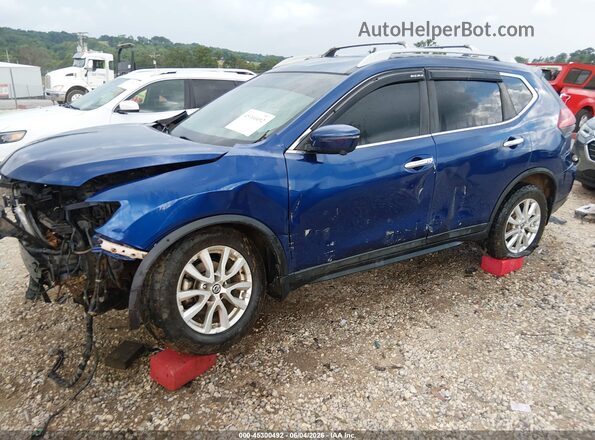 5N1AT2MV9JC841937 2018 NISSAN ROGUE Blue Przód lewy