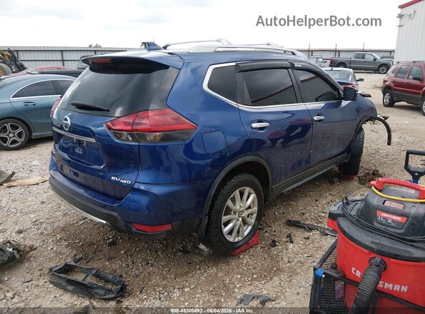 5N1AT2MV9JC841937 2018 NISSAN ROGUE Blue Tył prawy